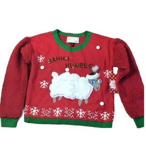 BAAAA HUMBUG Sheep Ugly Christmas Holiday Sweater